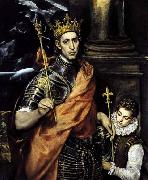 GRECO, El St Louis, King of France, with a Page USA oil painting reproduction
